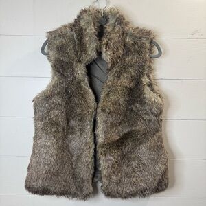 Michael Michael Kors Women’s Faux Fur Vest in Rich Brown Size Medium